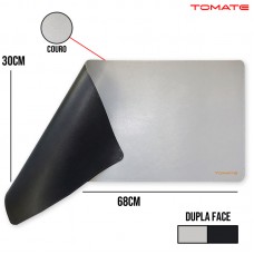 Mouse Pad Couro Profissional MTC-7030 Tomate - Cinza e Preto